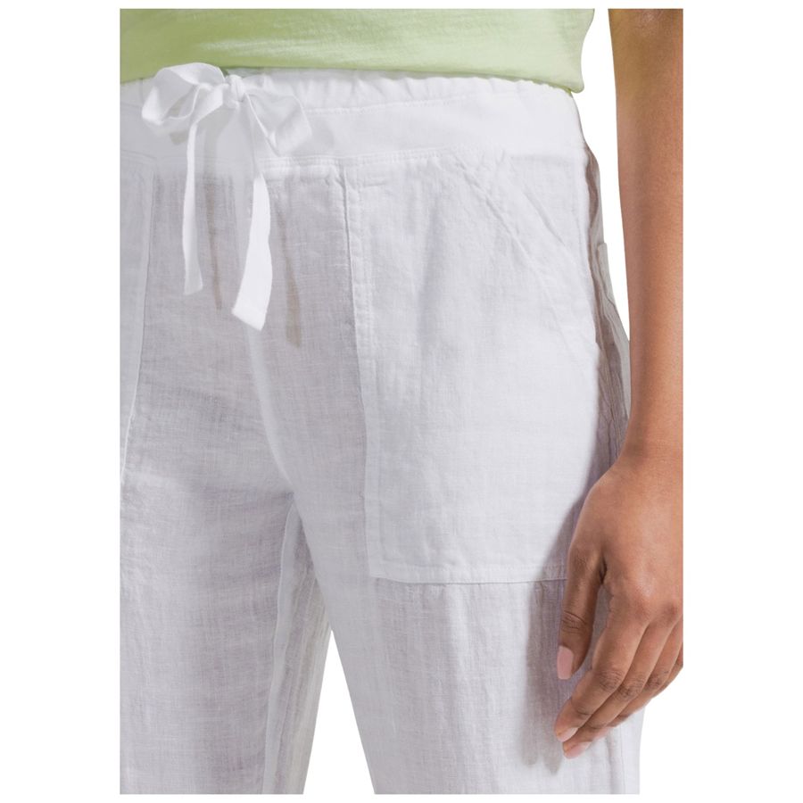 Pantaloni in lino bianco da donna Deha | D4259610001
